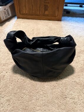 Bottega Veneta Double Knot Leather Top Handle Bag